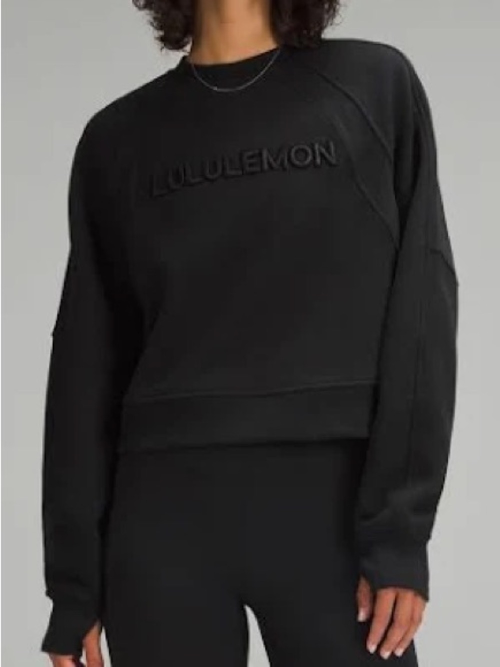lululemon athletica scuba oversized Pullover *wordmark